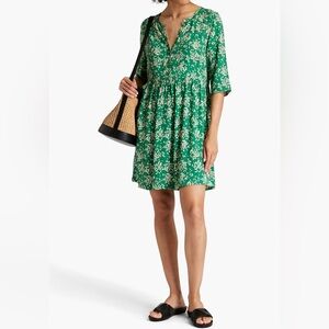 Ba&sh Vlada dress in green floral print